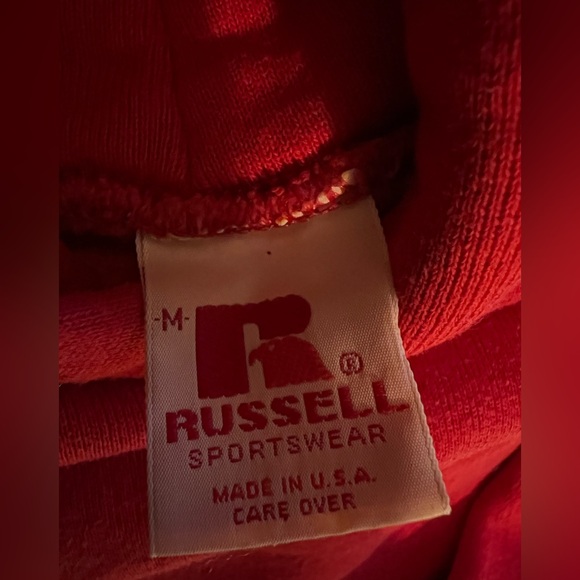 Russel vintage red hoodie - Picture 2 of 2